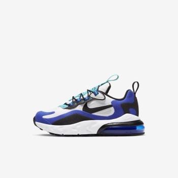 Nike Air Max 270 RT - Fiatalabb Gyerek Utcai Cipő - Fehér/Kék/Világos Türkiz/Fekete